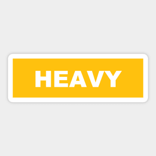 WARNING: HEAVY Sticker